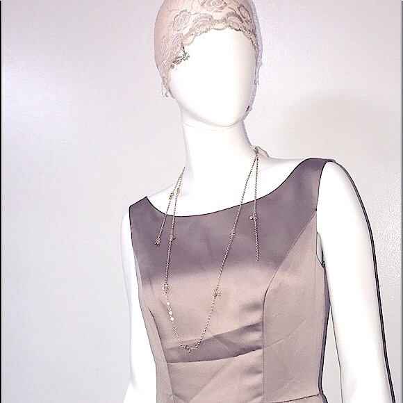 NEW 2pc Jewelry Set, Wraparound Sparkly Gold Beaded Multi-Wear Necklace+Earrings - Picture 8 of 16